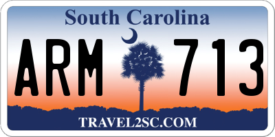 SC license plate ARM713