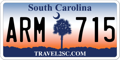 SC license plate ARM715