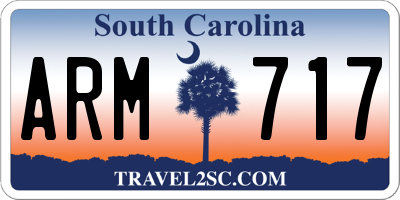 SC license plate ARM717