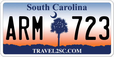 SC license plate ARM723