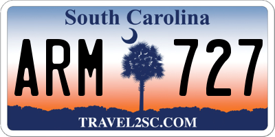SC license plate ARM727