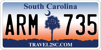 SC license plate ARM735