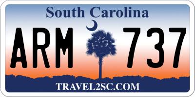 SC license plate ARM737