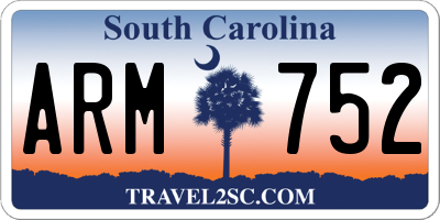 SC license plate ARM752