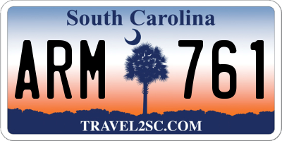 SC license plate ARM761