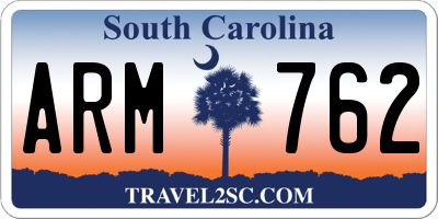 SC license plate ARM762