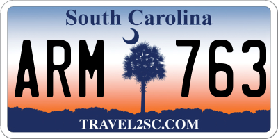 SC license plate ARM763