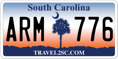 SC license plate ARM776