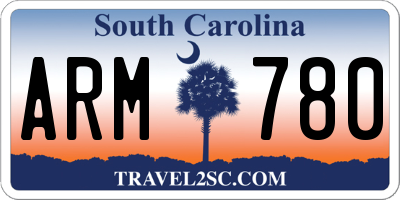 SC license plate ARM780