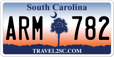 SC license plate ARM782