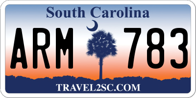 SC license plate ARM783