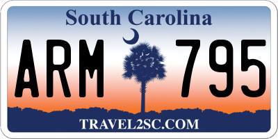 SC license plate ARM795