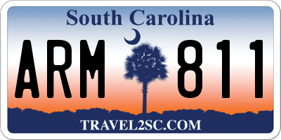 SC license plate ARM811
