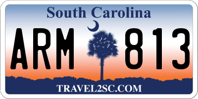 SC license plate ARM813