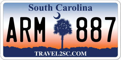 SC license plate ARM887