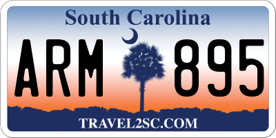 SC license plate ARM895