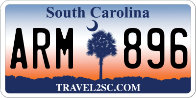 SC license plate ARM896