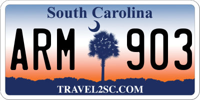 SC license plate ARM903