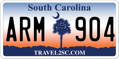 SC license plate ARM904