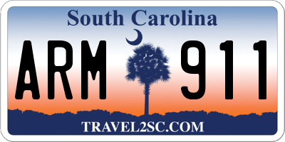 SC license plate ARM911