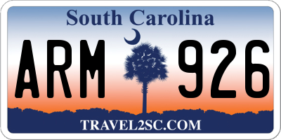 SC license plate ARM926