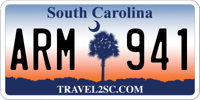 SC license plate ARM941