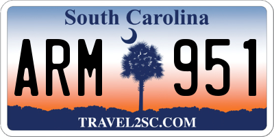 SC license plate ARM951