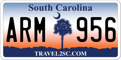 SC license plate ARM956
