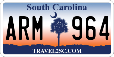 SC license plate ARM964