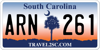 SC license plate ARN261