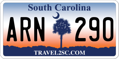 SC license plate ARN290