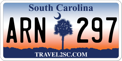 SC license plate ARN297
