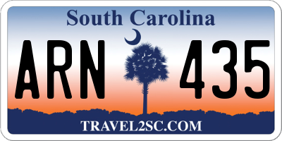 SC license plate ARN435