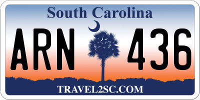 SC license plate ARN436