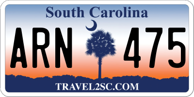 SC license plate ARN475