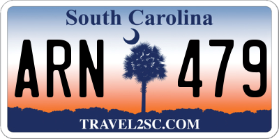 SC license plate ARN479