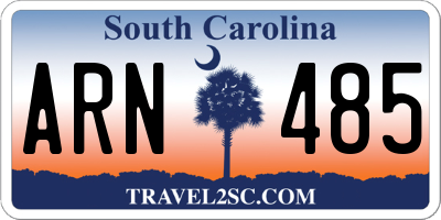 SC license plate ARN485