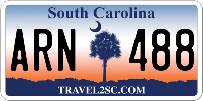 SC license plate ARN488