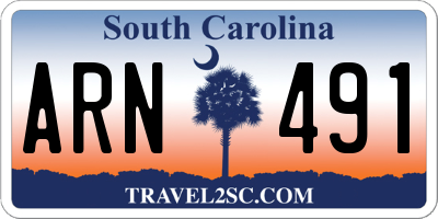 SC license plate ARN491