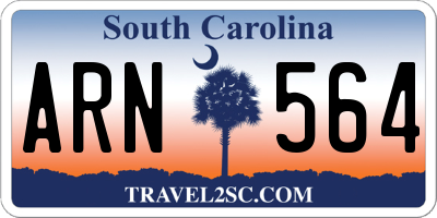 SC license plate ARN564