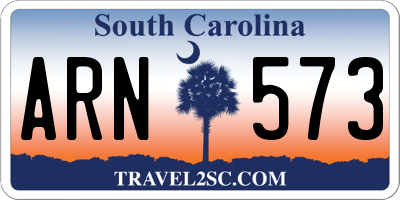 SC license plate ARN573