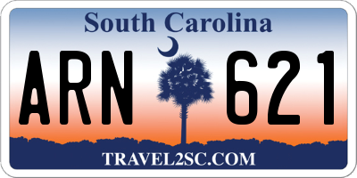 SC license plate ARN621