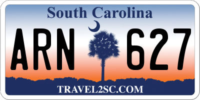 SC license plate ARN627