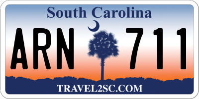 SC license plate ARN711