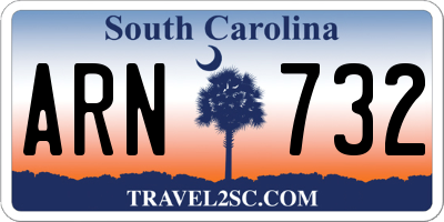 SC license plate ARN732