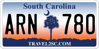 SC license plate ARN780