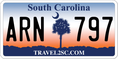 SC license plate ARN797