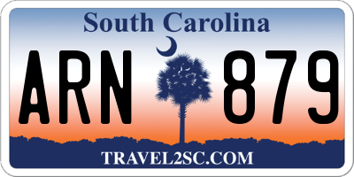 SC license plate ARN879