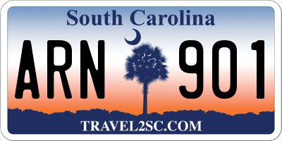 SC license plate ARN901