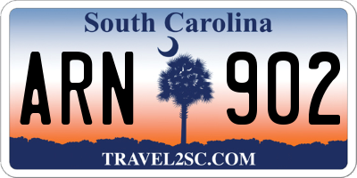 SC license plate ARN902
